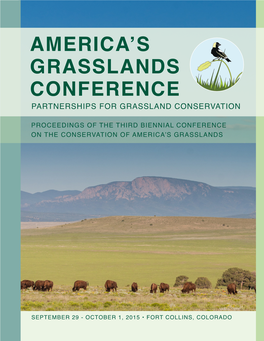 Proceedings of the Third Biennial Grasslands Conference