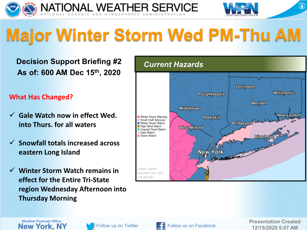 Major Winter Storm Wed PM-Thu AM