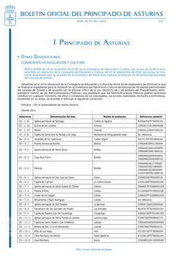 Boletín Oficial Del Principado De Asturias