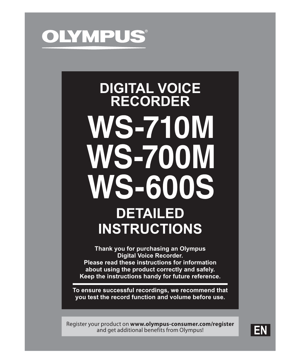 Detailed Instructions Digital Voice Recorder