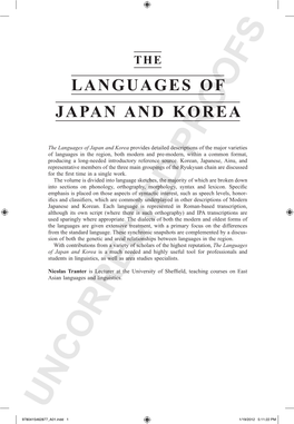 The Languages of Japan and Korea