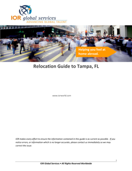 Relocation Guide to Tampa, FL