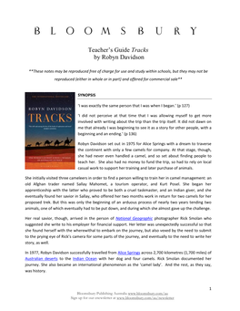 Teacher's Guide Tracks by Robyn Davidson