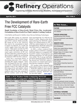 The Development of Rare-Earth Free FCC Catalysts
