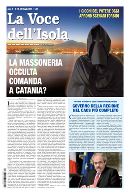 La Massoneria Occulta Comanda a Catania?