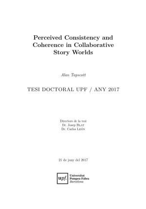 Perceived Consistency and Coherence in Collaborative Story Worlds