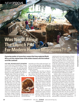 Was North Africa the Launch Pad for Modern Human Migrations?