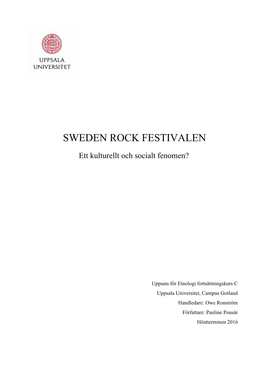 Sweden Rock Festivalen