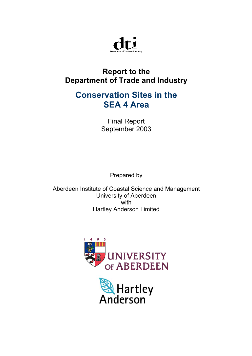 Conservation Sites in the SEA 4 Area