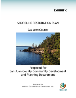 Shoreline Restoration Plan San Juan County
