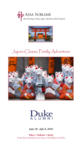 Japan Classic Family Adventure