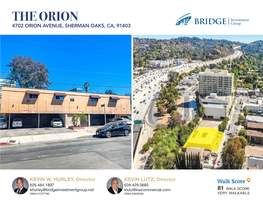 The Orion 4702 Orion Avenue, Sherman Oaks, Ca, 91403