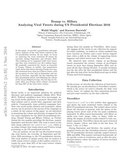 Arxiv:1610.01655V2 [Cs.SI] 3 Nov 2016