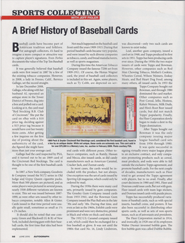 A Brief History of Baseball Cards