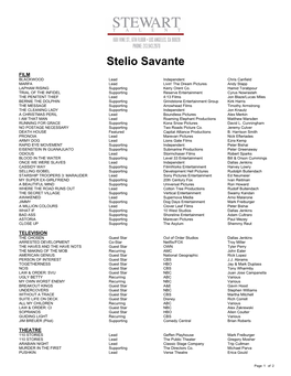 Stelio Savante