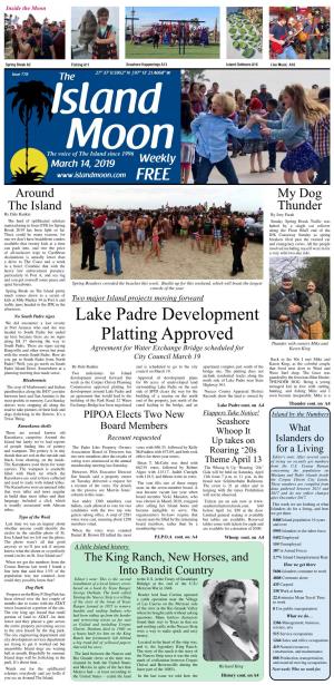 Lake Padre Development Platting Approved
