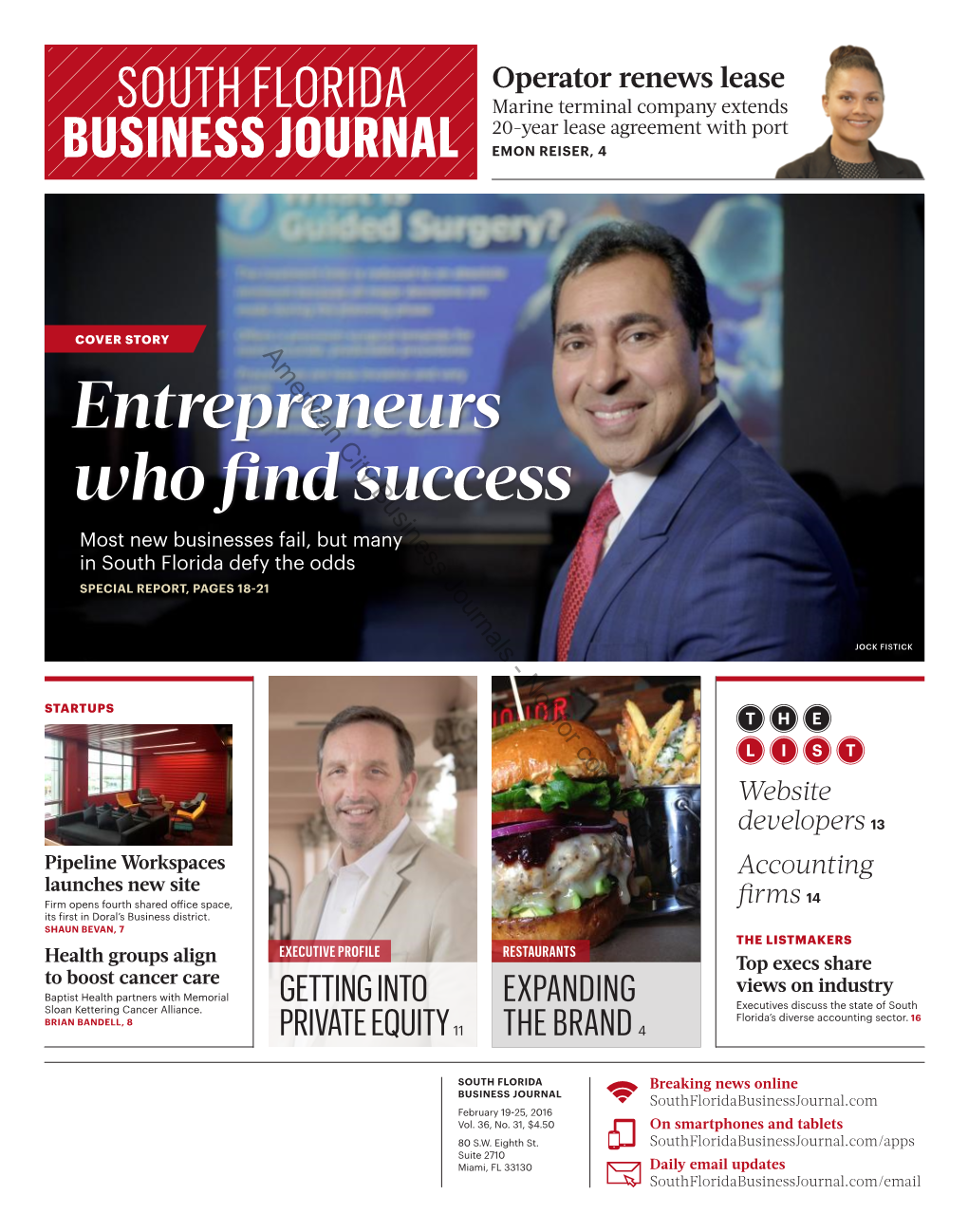 South Florida Business Journal Readers Guide