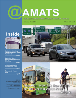 Amats the Greater Akron Area’S Transportation Journal
