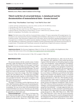 Saag Et Al 2013 Taxon.Pdf