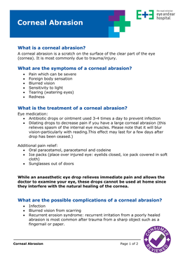 Corneal Abrasion