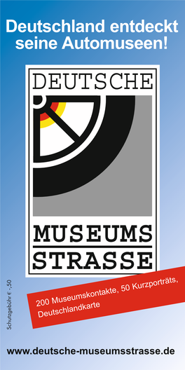 Flyer Der Deutschen Museumsstraße