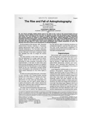 The Rise and Fall of Astrophotography Dr