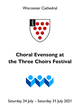 Choral Evensong at the Three Choirs Festival