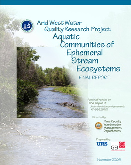 Arid West Water Quality Research Project AQUATIC COMMUNITIES