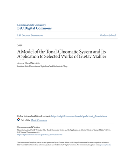 A Model of the Tonal-Chromatic System and Its Application To