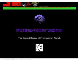 The Second Degree of Freemasonry Watch