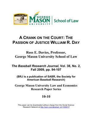 Ross E. Davies, Professor, George Mason University School of Law 10