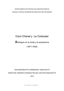 Coco Chanel Y Le Corbusier