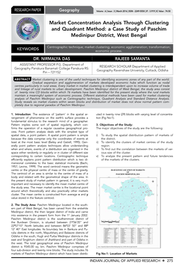 A Case Study of Paschim Medinipur District, West Bengal