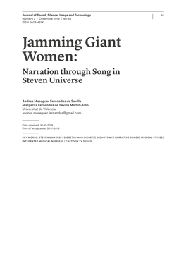 Jamming Giant Women: Narration Through Song in Steven Universe