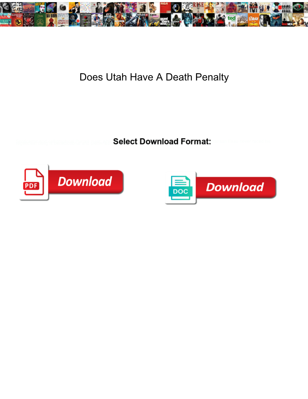 Does Utah Have a Death Penalty