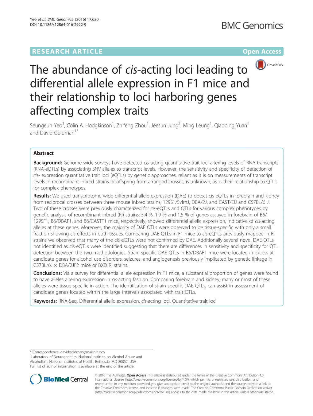 The Abundance of Cis-Acting Loci Leading to Differential Allele