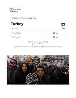 Turkey: Freedom in the World 2021 Country Report | Freedom Hous