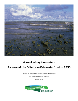 A Week Along the Water: a Vision of the Ohio Lake Erie Waterfront in 2050