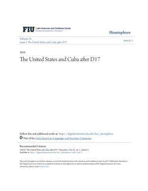 The United States and Cuba After D17