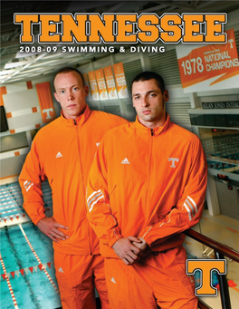 2008-09 Tennessee Swimming and Diving TABLE of CONTENTS