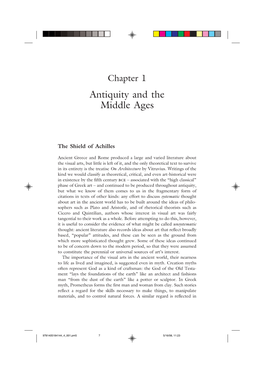 Antiquity and the Middle Ages 7 Chapter 1 Antiquity and the Middle Ages
