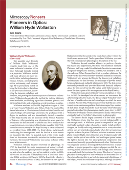 William Hyde Wollaston Eric Clark