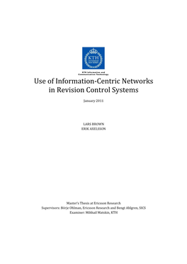 Use of Information Centric Networks in Revision Control Systems