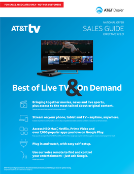 AT&T TV Sales Guide