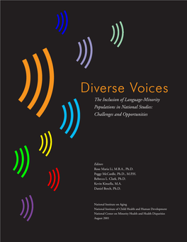 Diverse Voices the Inclusion of Language-Minority Populations in National Studies: Challenges and Opportunities