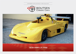 1978 OSELLA PA6 Current Version
