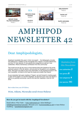 Amphipod Newsletter 42 2018