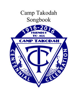 Camp Takodah Songbook