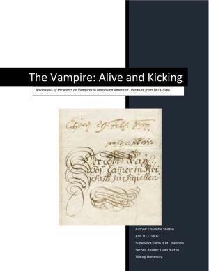 The Vampire: Alive and Kicking