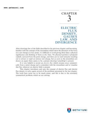 Electric Flux Density, Gauss's Law, and Divergence